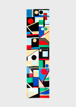 Шелковый твил Freywille с абстрактным изображением Софи Тойбер-Арп, фото